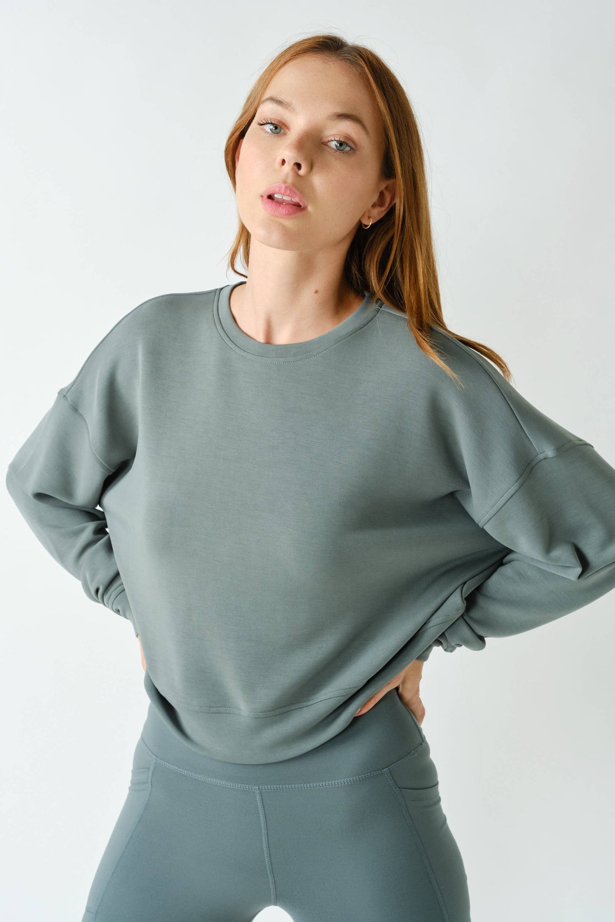 Dropped Shoulder Sweatshirt: Sycamore