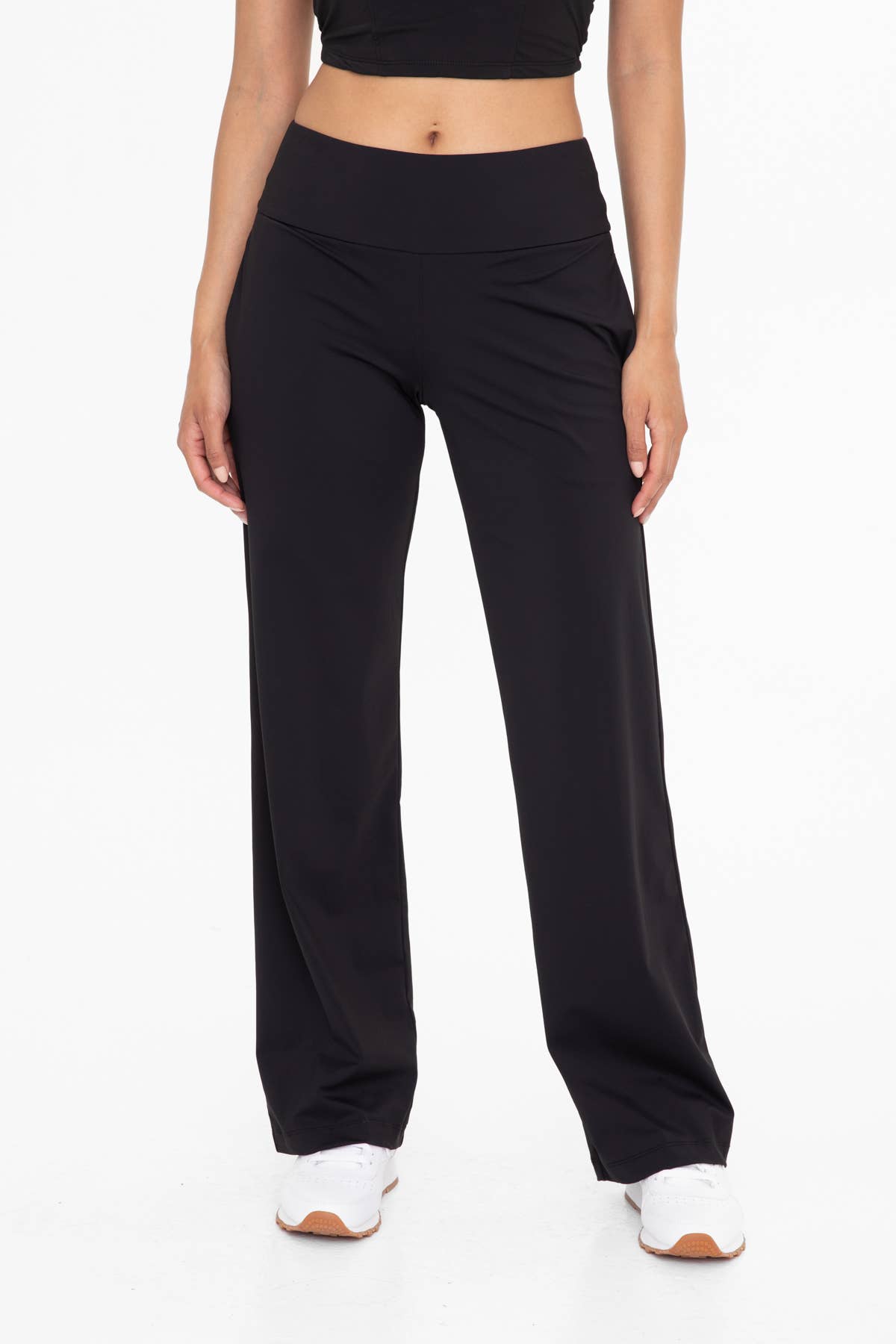 Nylon Tailored Pants: Black