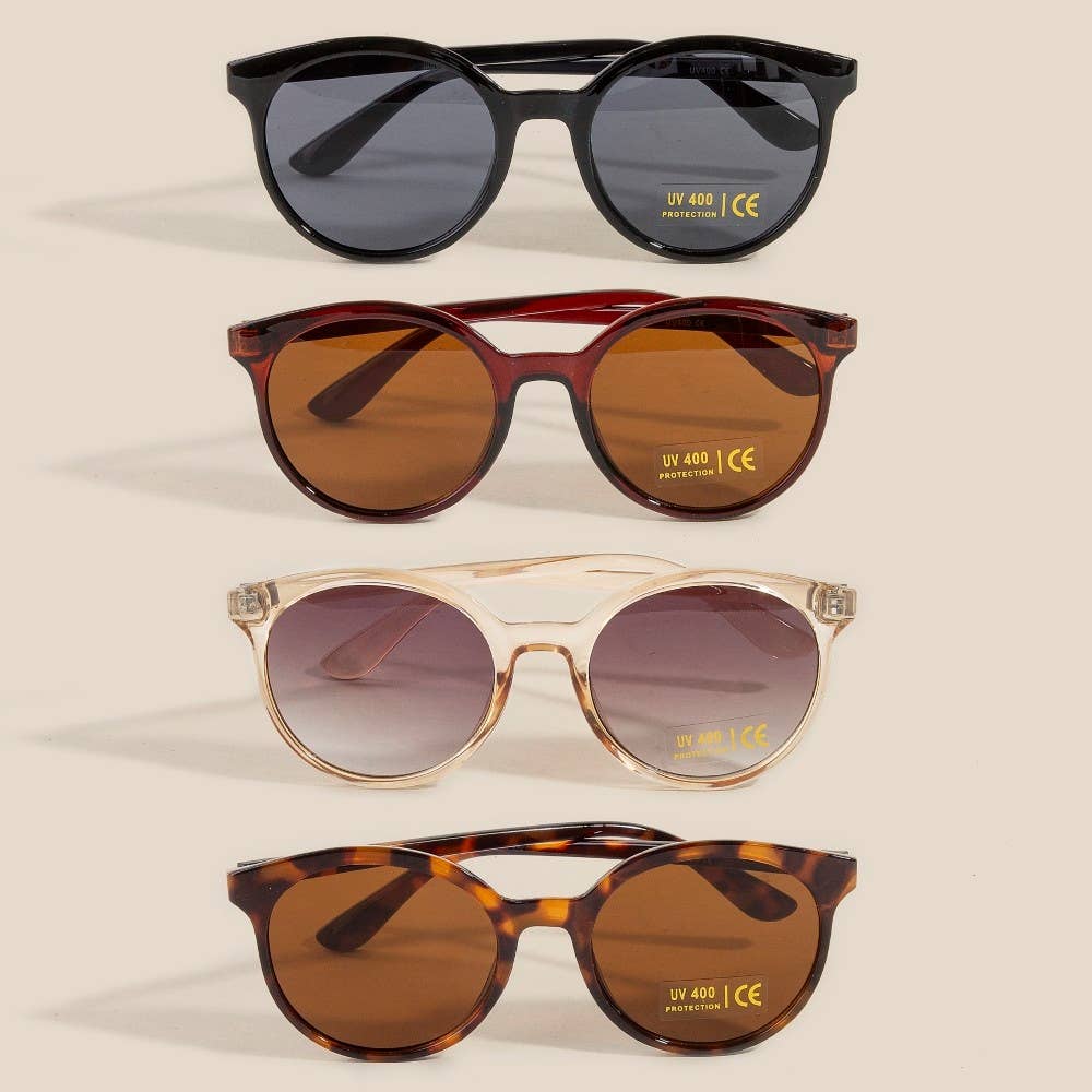 Round Lens Sunglasses: