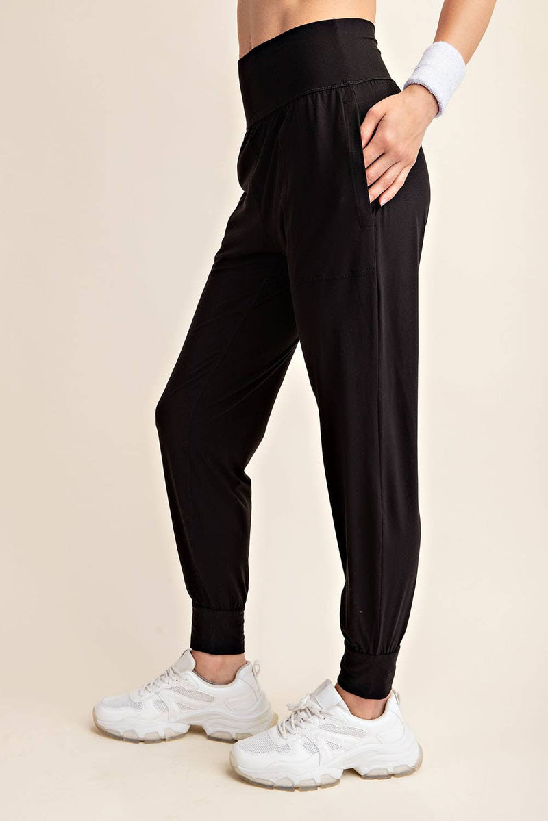 Butter Soft Joggers :White Pearl