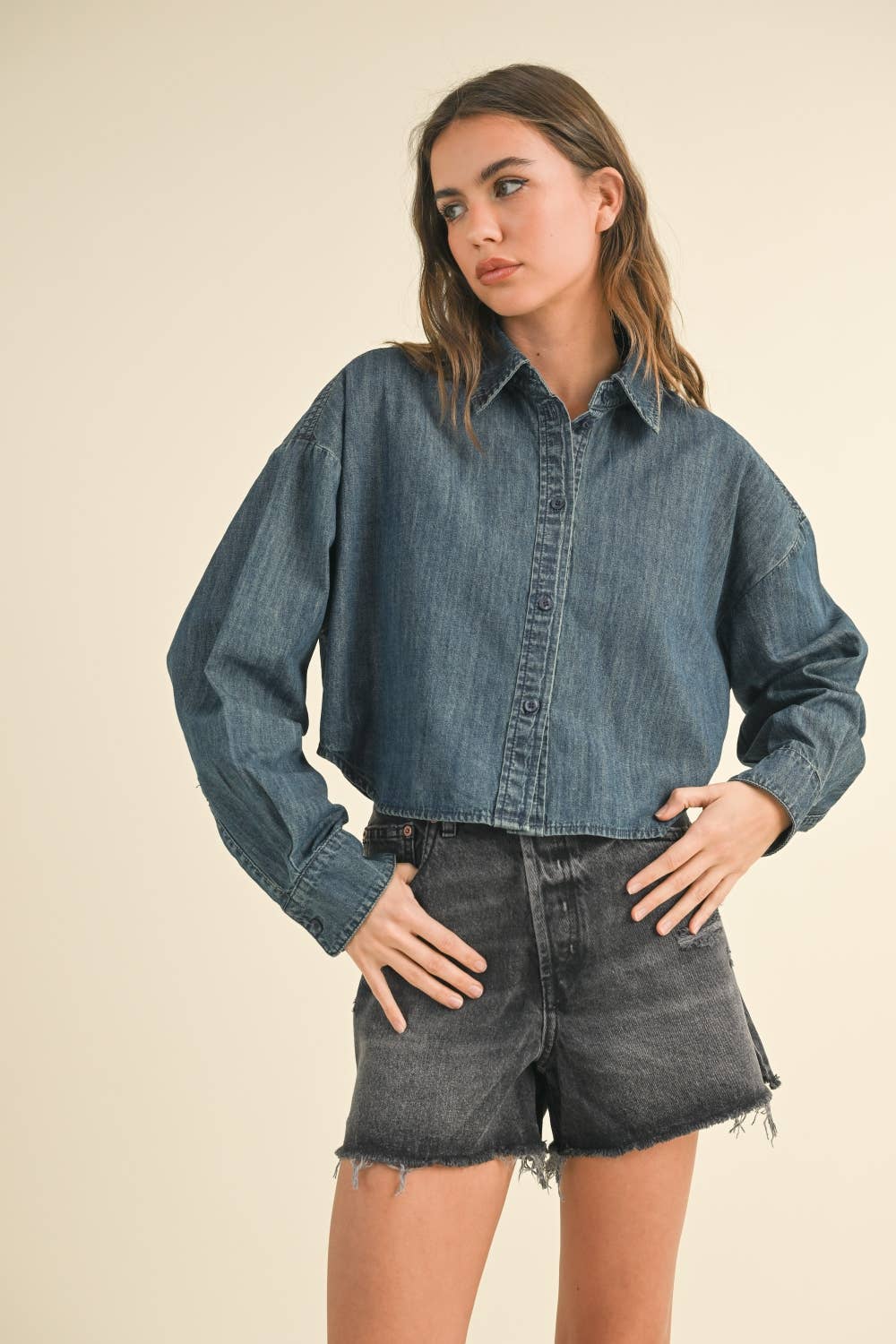 Buttondown Denim Shirt: Indigo