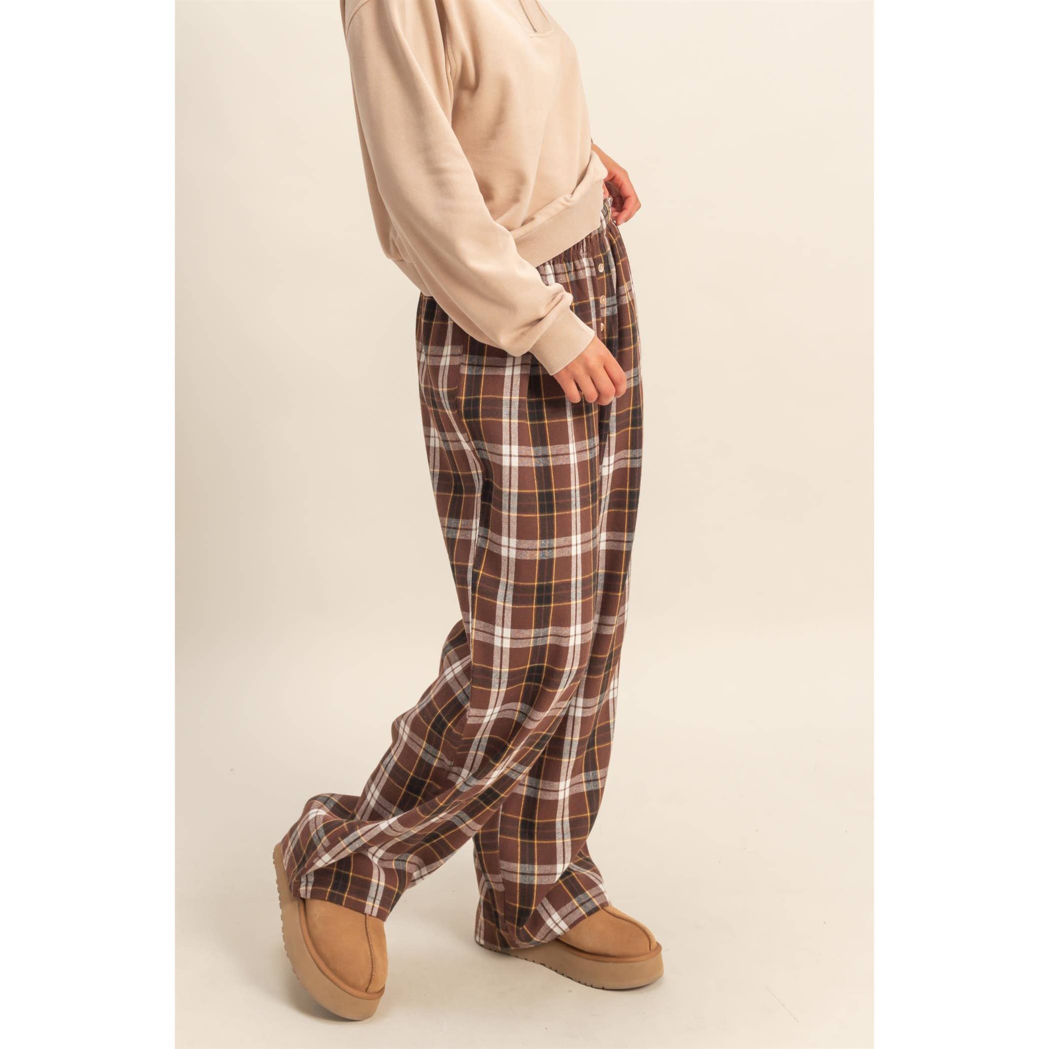 Flannel Lounge Pants: Navy