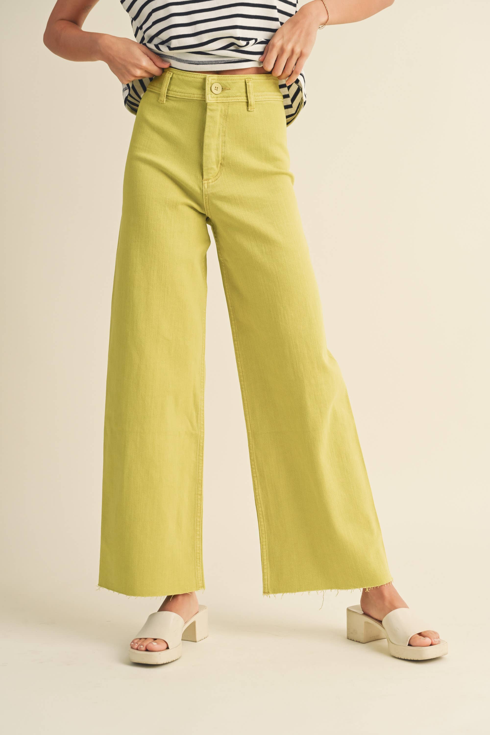 Lemon Denim Pants: