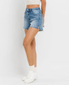 A Line Denim Shorts