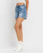 A Line Denim Shorts