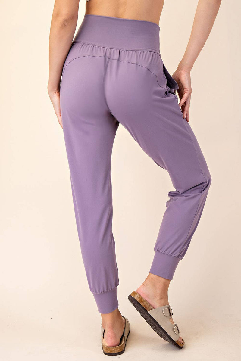 Butter Soft Joggers :White Pearl