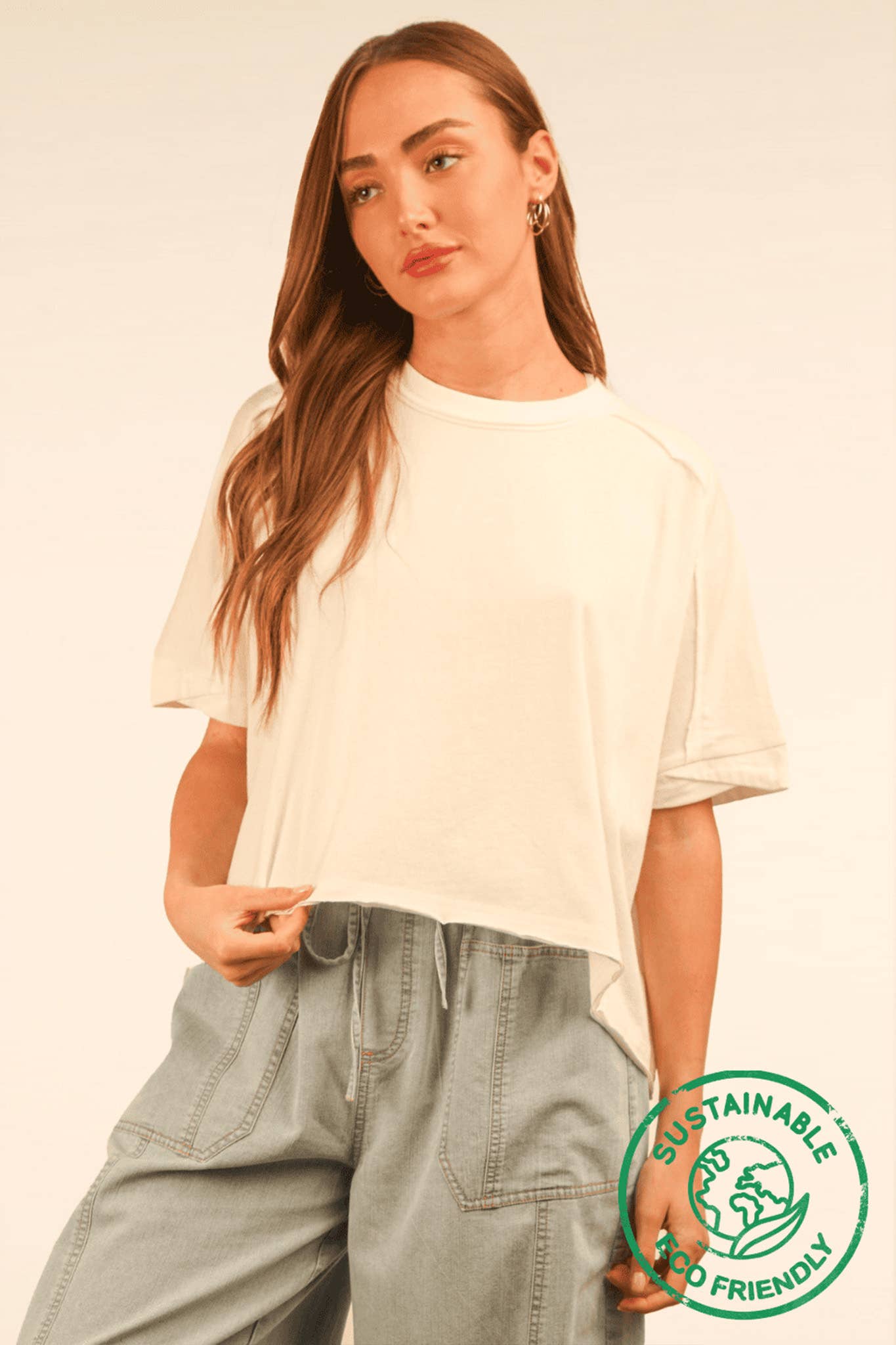 Comfy Knit Top: White