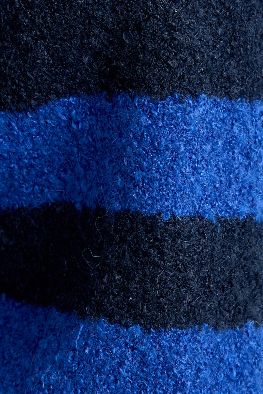 Fuzzy Boucle Cardigan: Blue-Navy