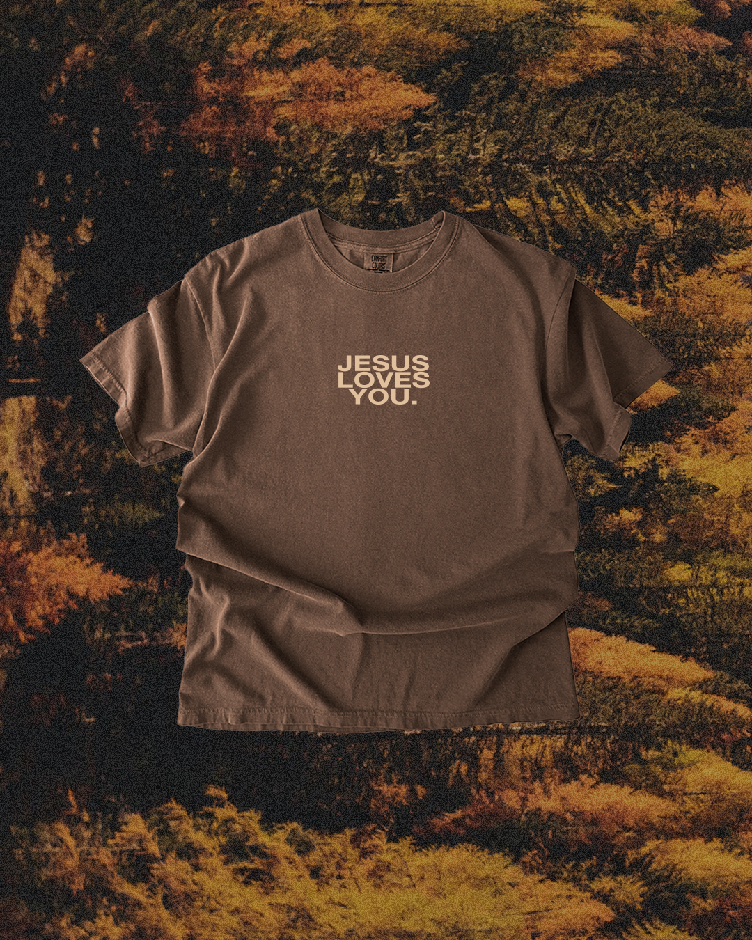 Jesus Loves You Tee:Espresso