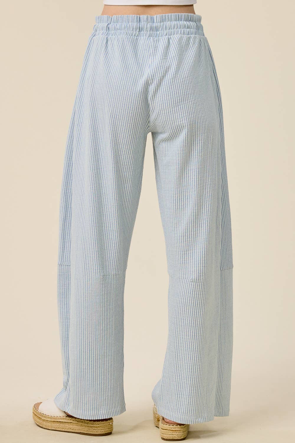 Coastal Striped Barrel Pants