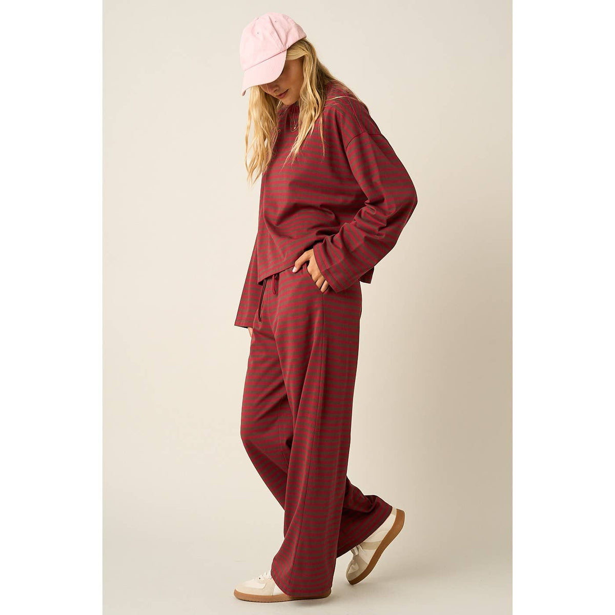 Maroon Combo Lounge Set