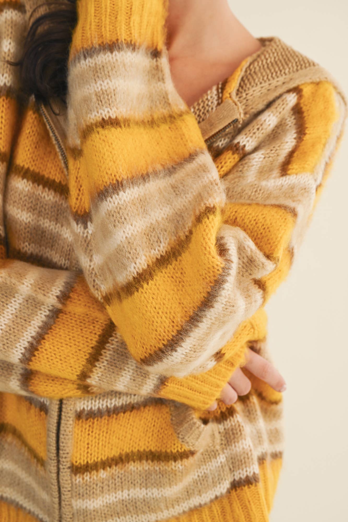 Marigold Zip Up Sweater