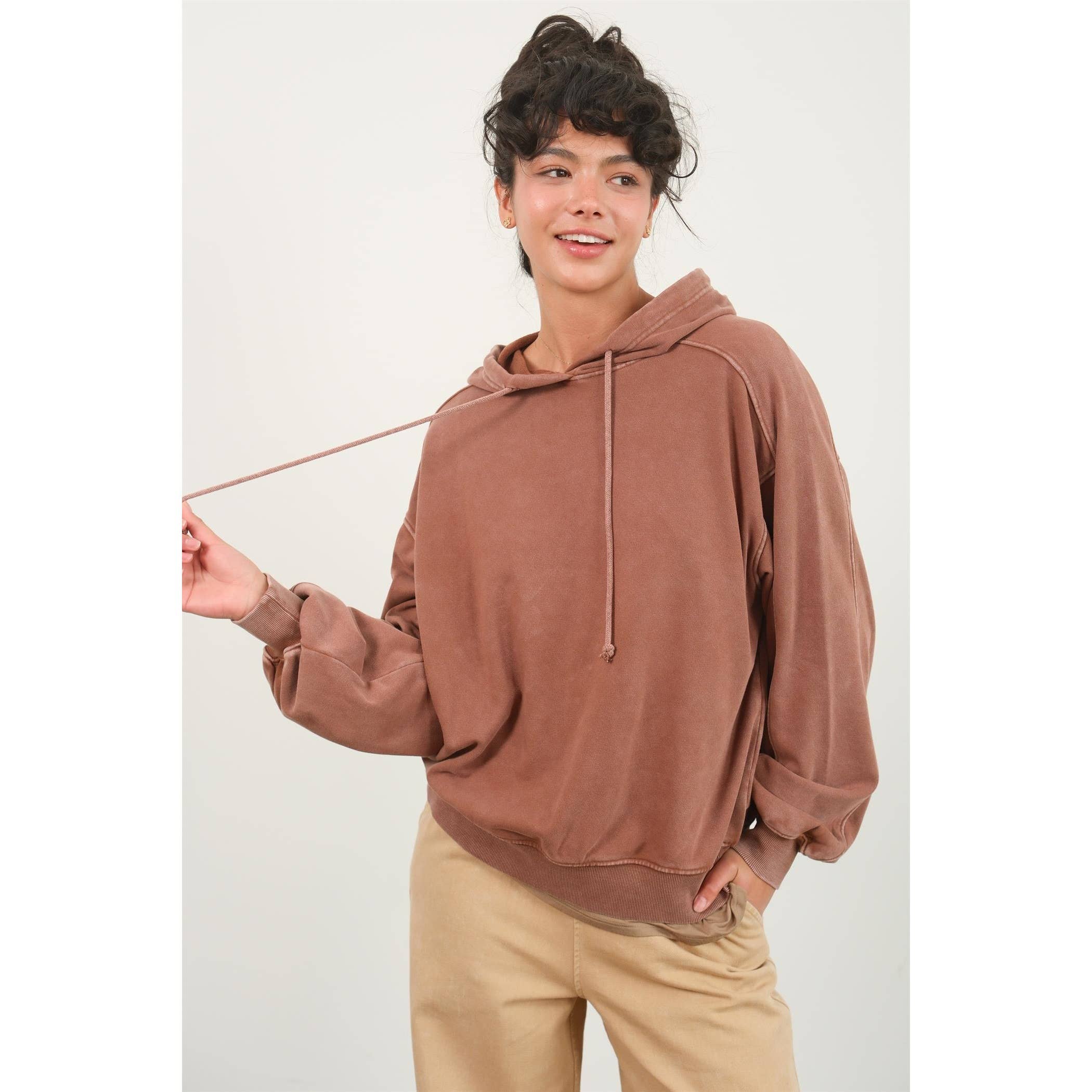 Seam-Detail Oversized Hoodie