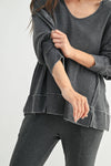 Waffle Knit Oversized:PLUM