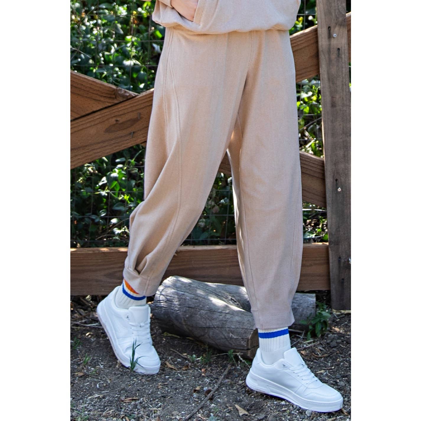 Cocoon Joggers: Taupe