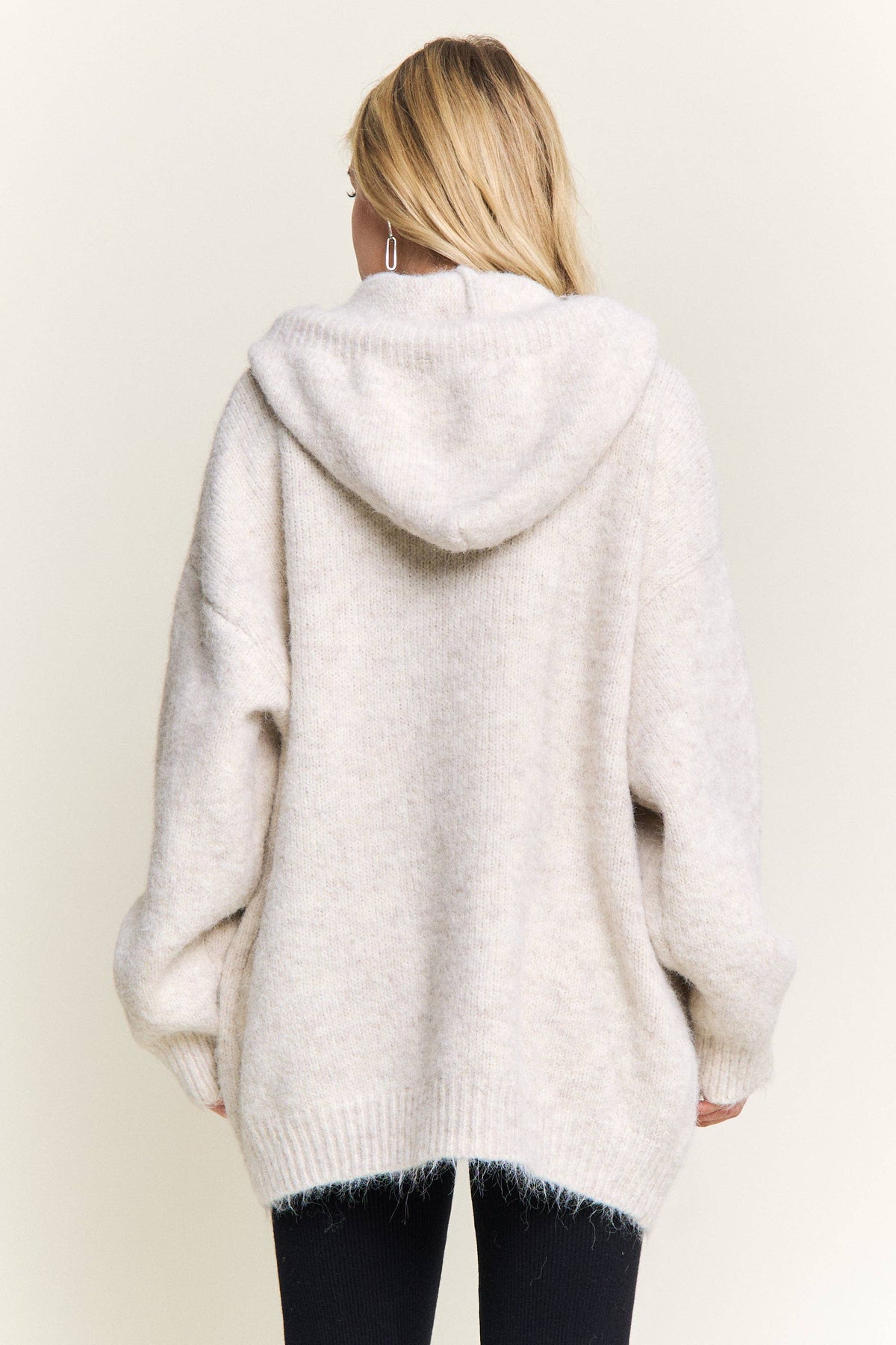 Button Up Cardigan: Cream