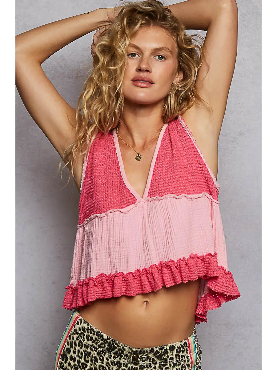 Babydoll Top: Candy Pink