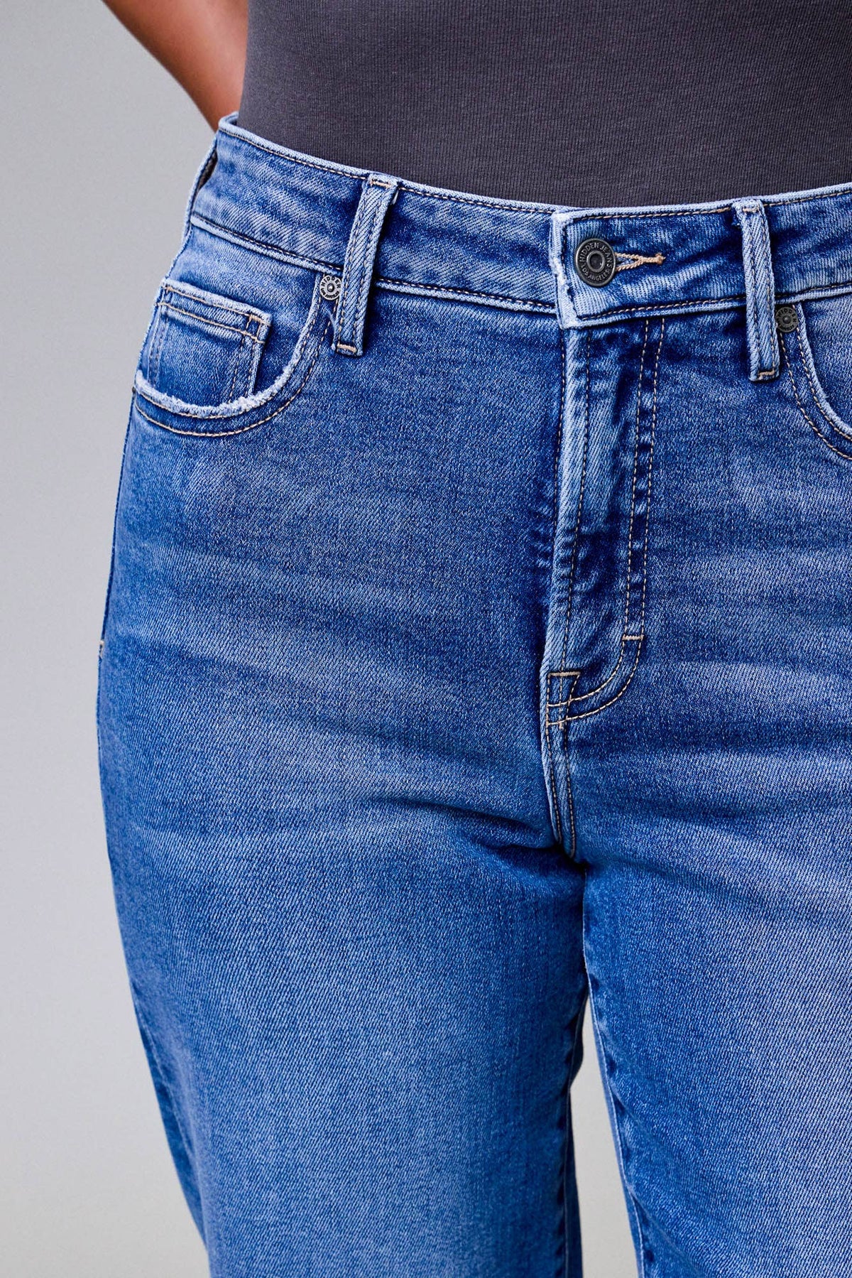 Clean Stretch High Rise Jeans: