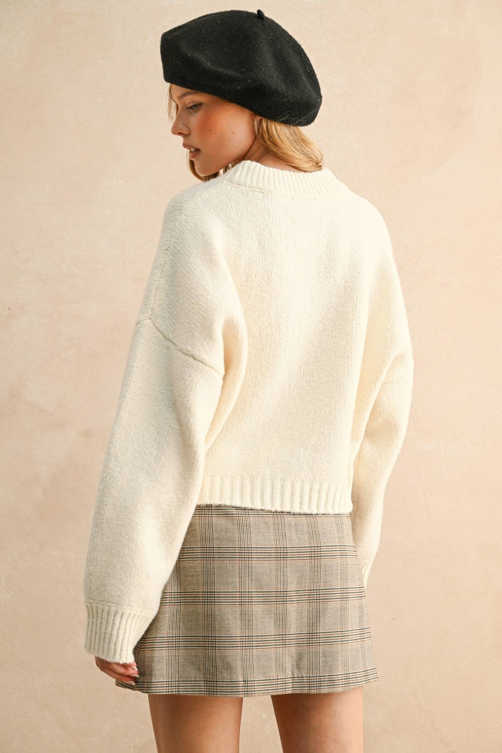 Ivory Round Neck Sweater