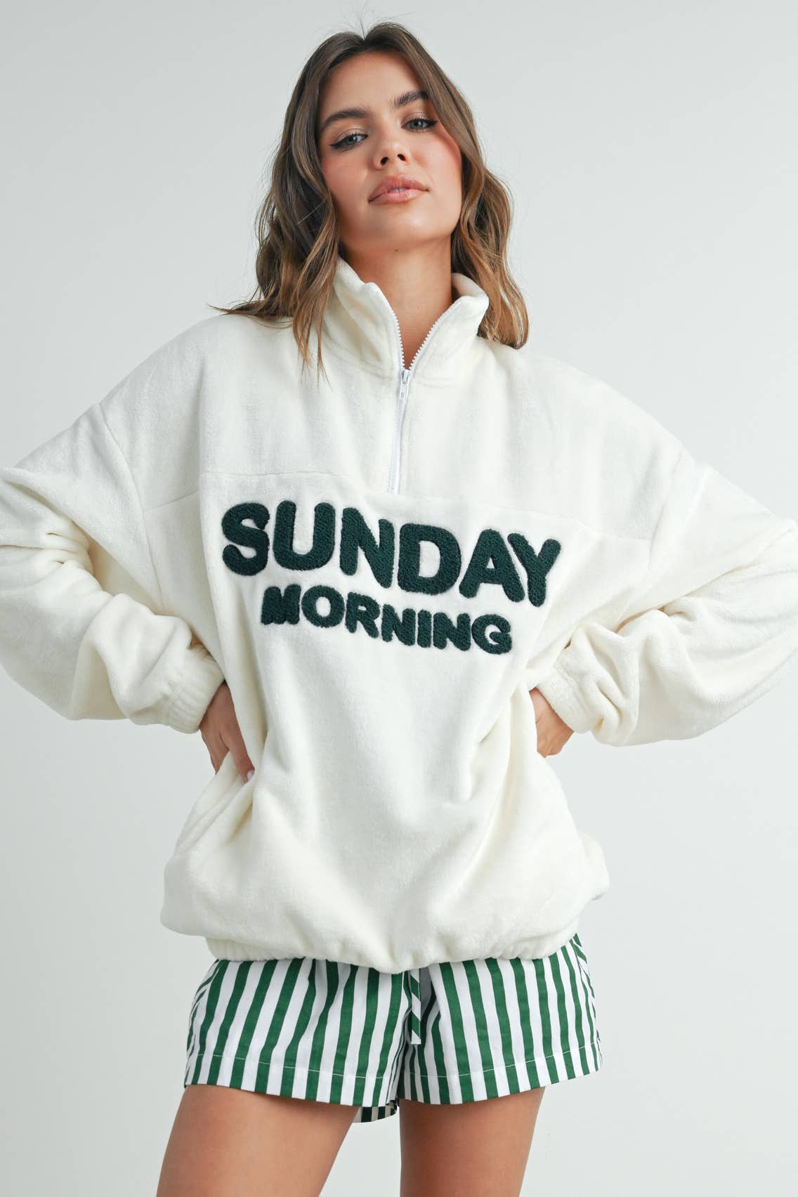 Sunday Morning Pullover: Ivory