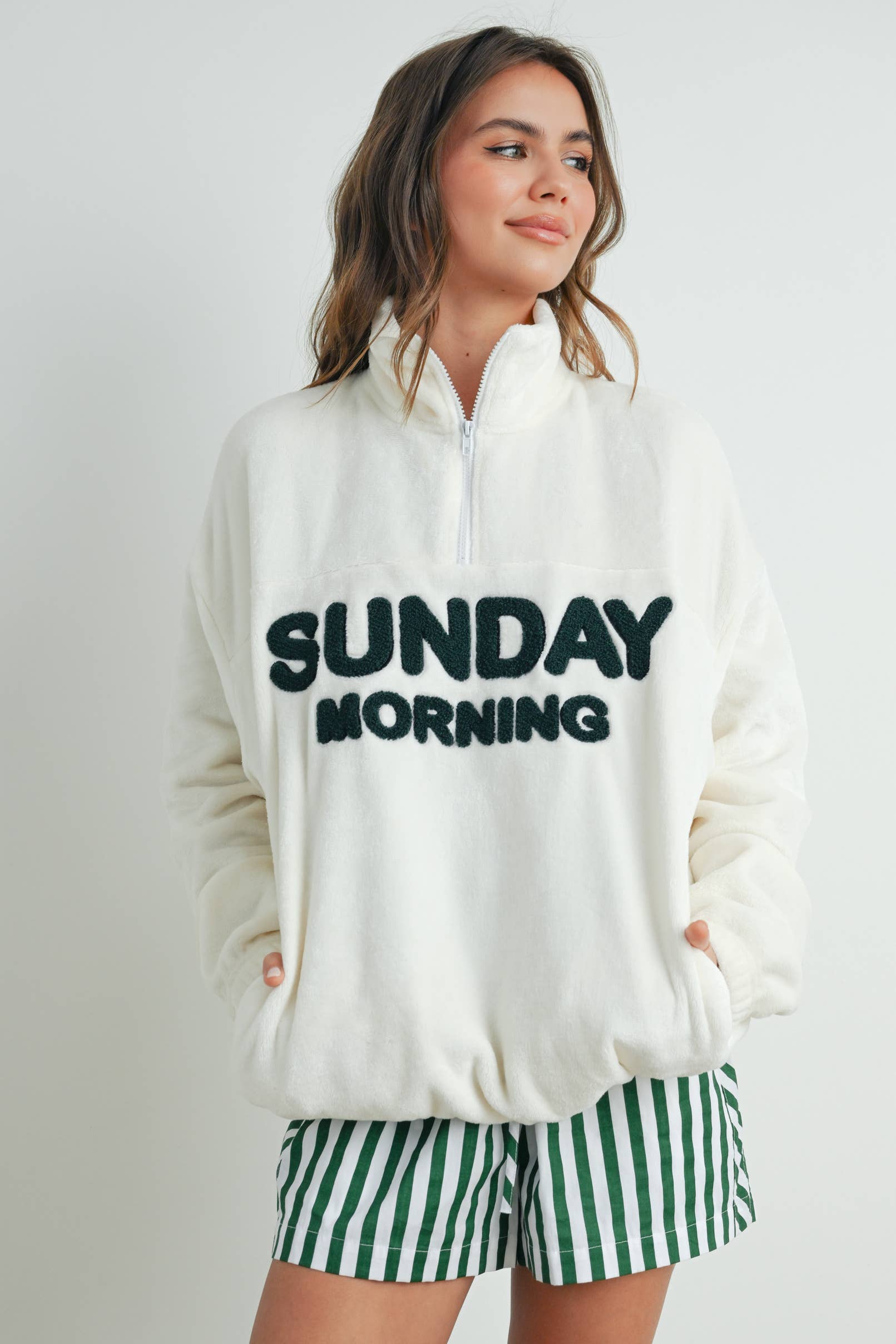 Sunday Morning Pullover: Ivory