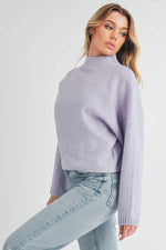 Addison Sweater: Lilac