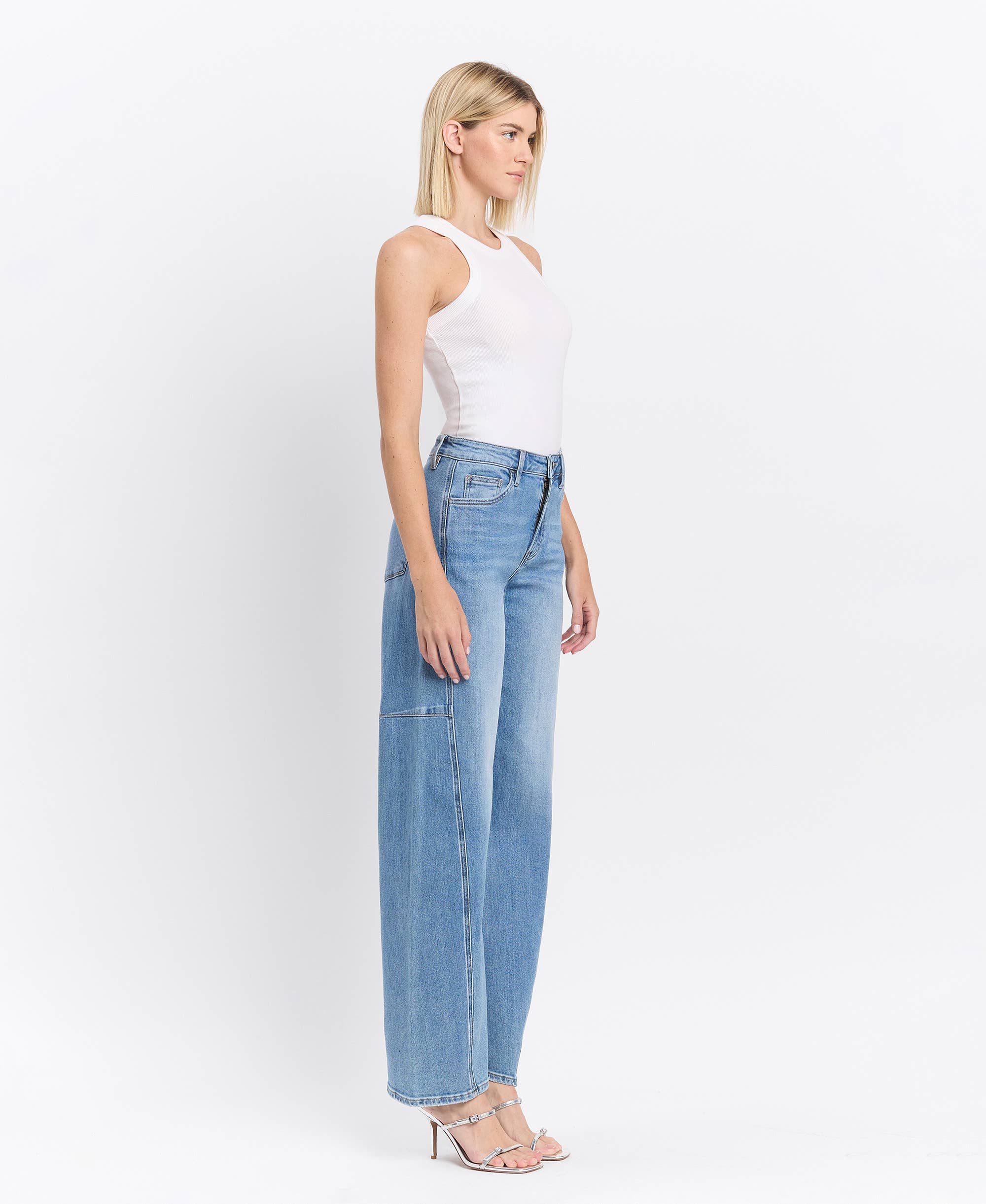 Super High Rise Barrel Jeans