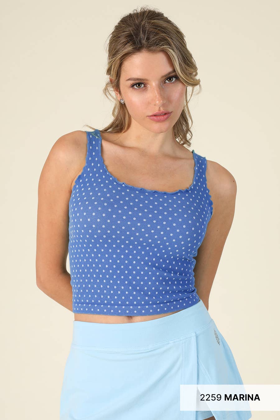Polka Dot Edge Top: Marina