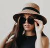 Alexa Aviator Sunglasses: BLACK