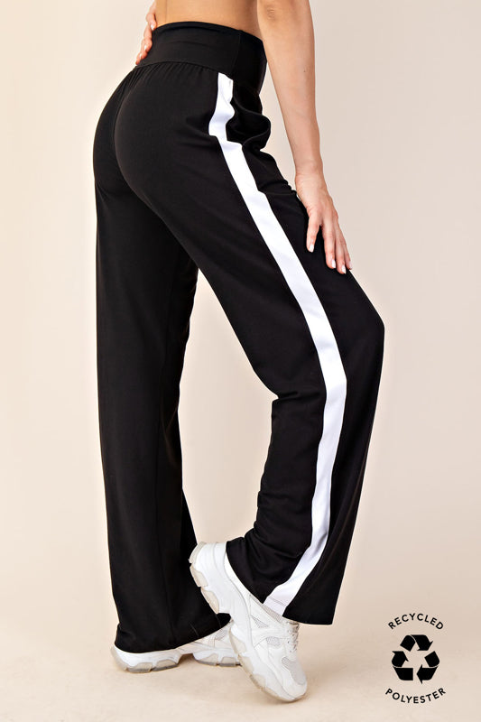 Butter Striping Pants:Black/White