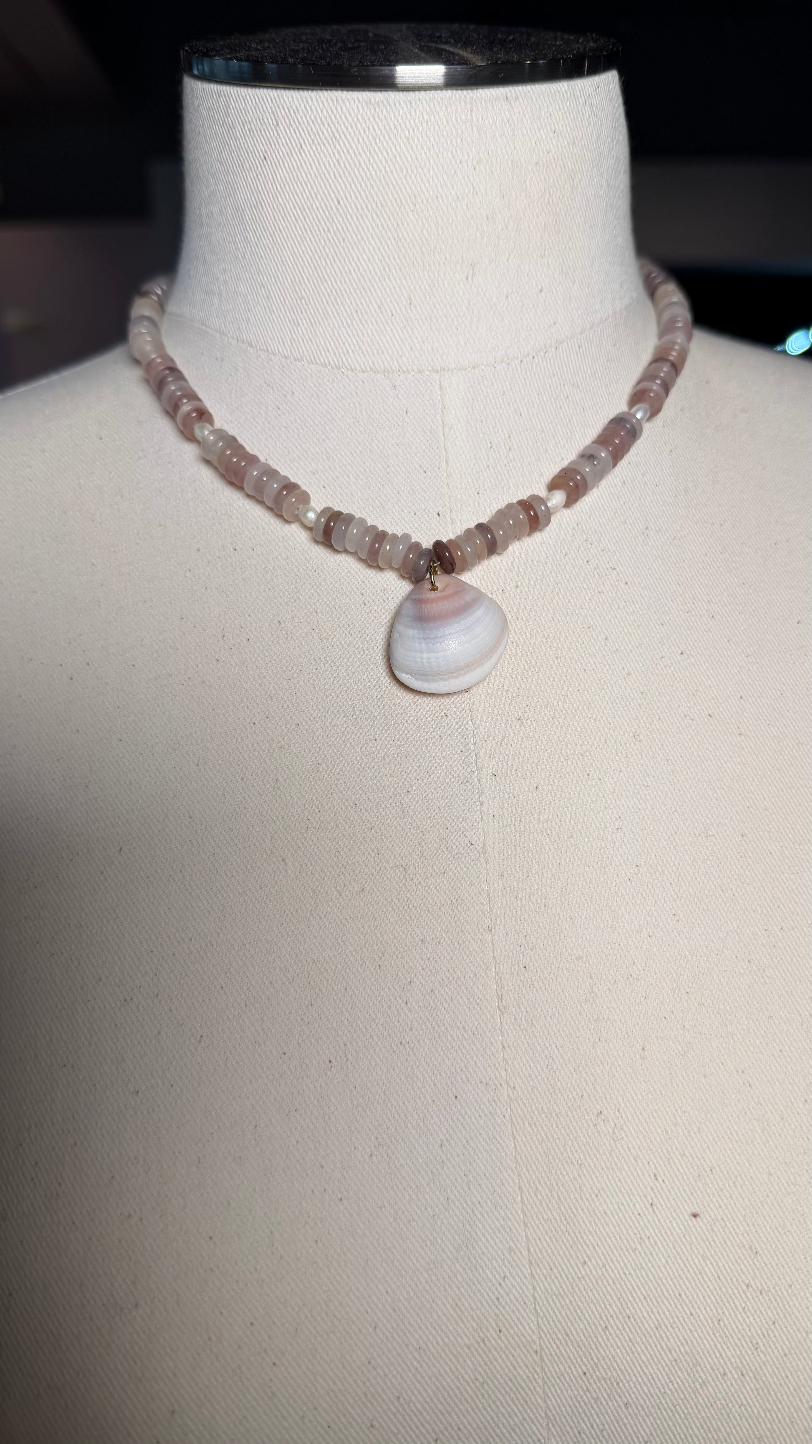 Latte Seashell Necklace