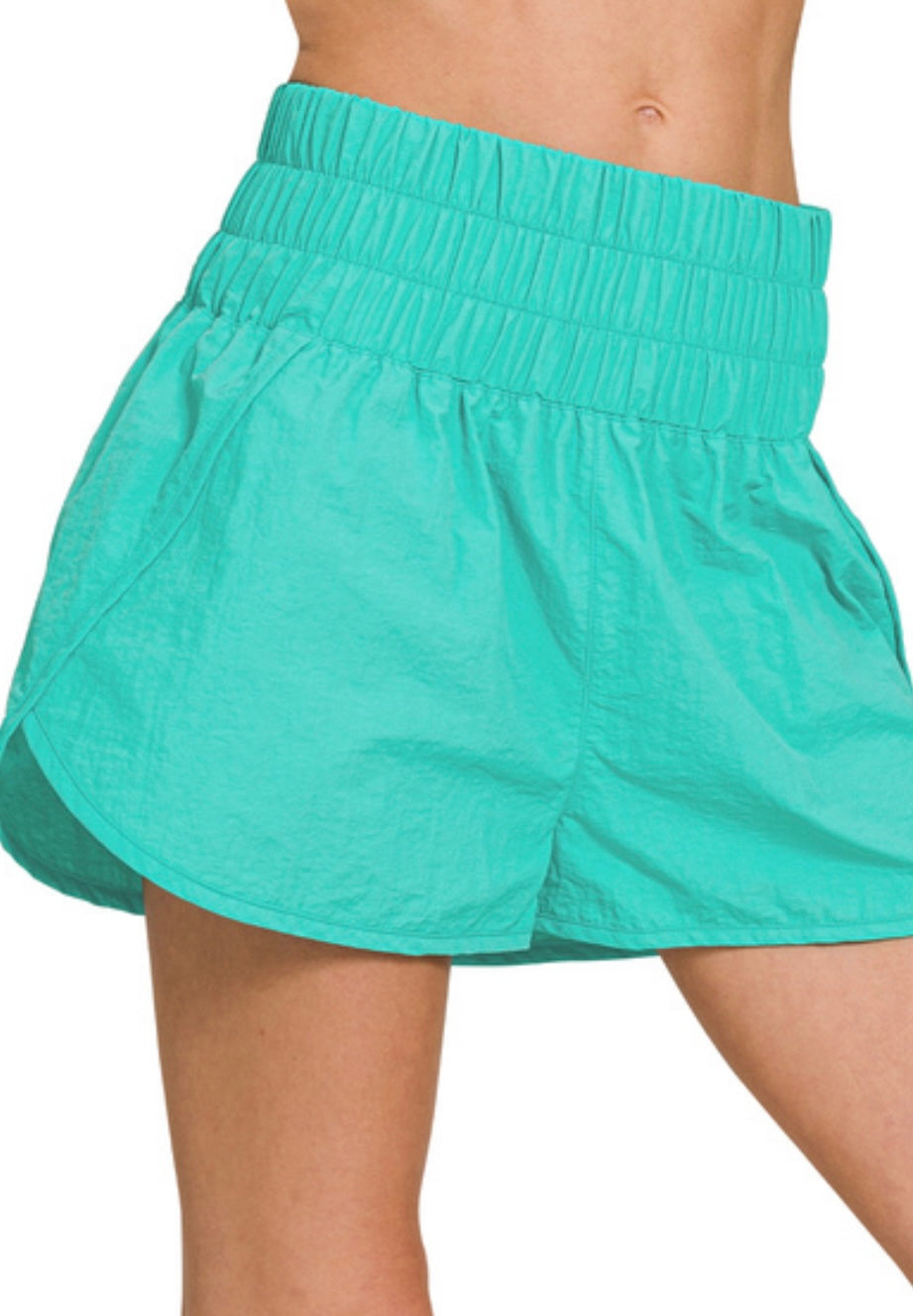 Windbreaker Shorts Turquoise