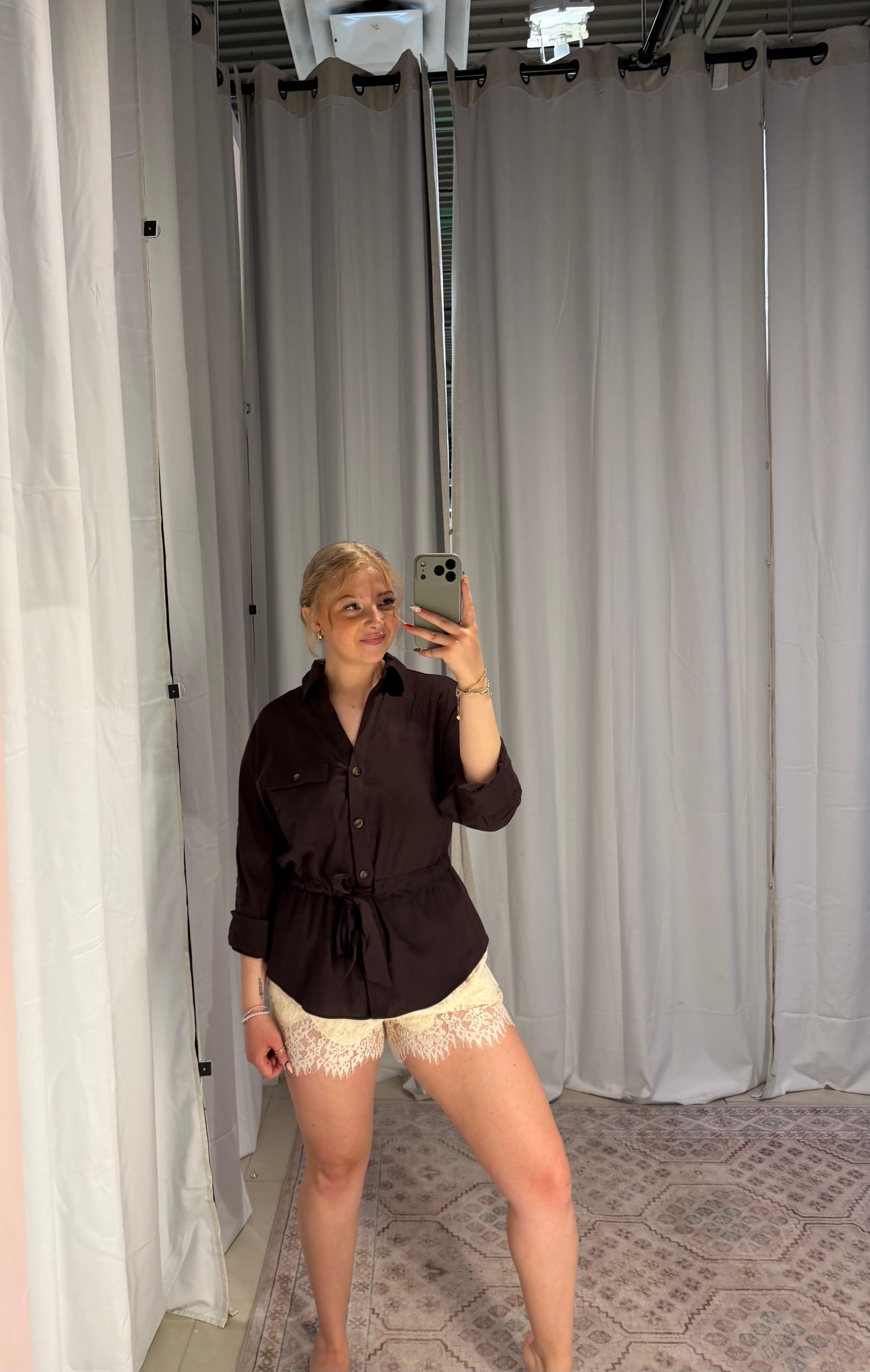 Lace Flowy Shorts: