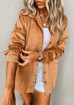 Faux Suede Shacket