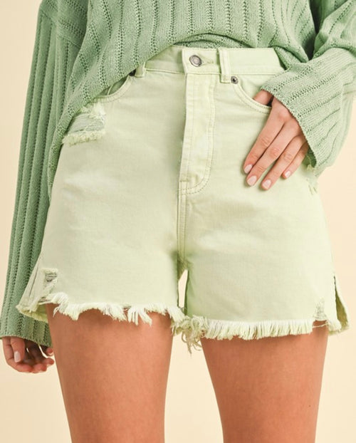 Avocado Denim Shorts