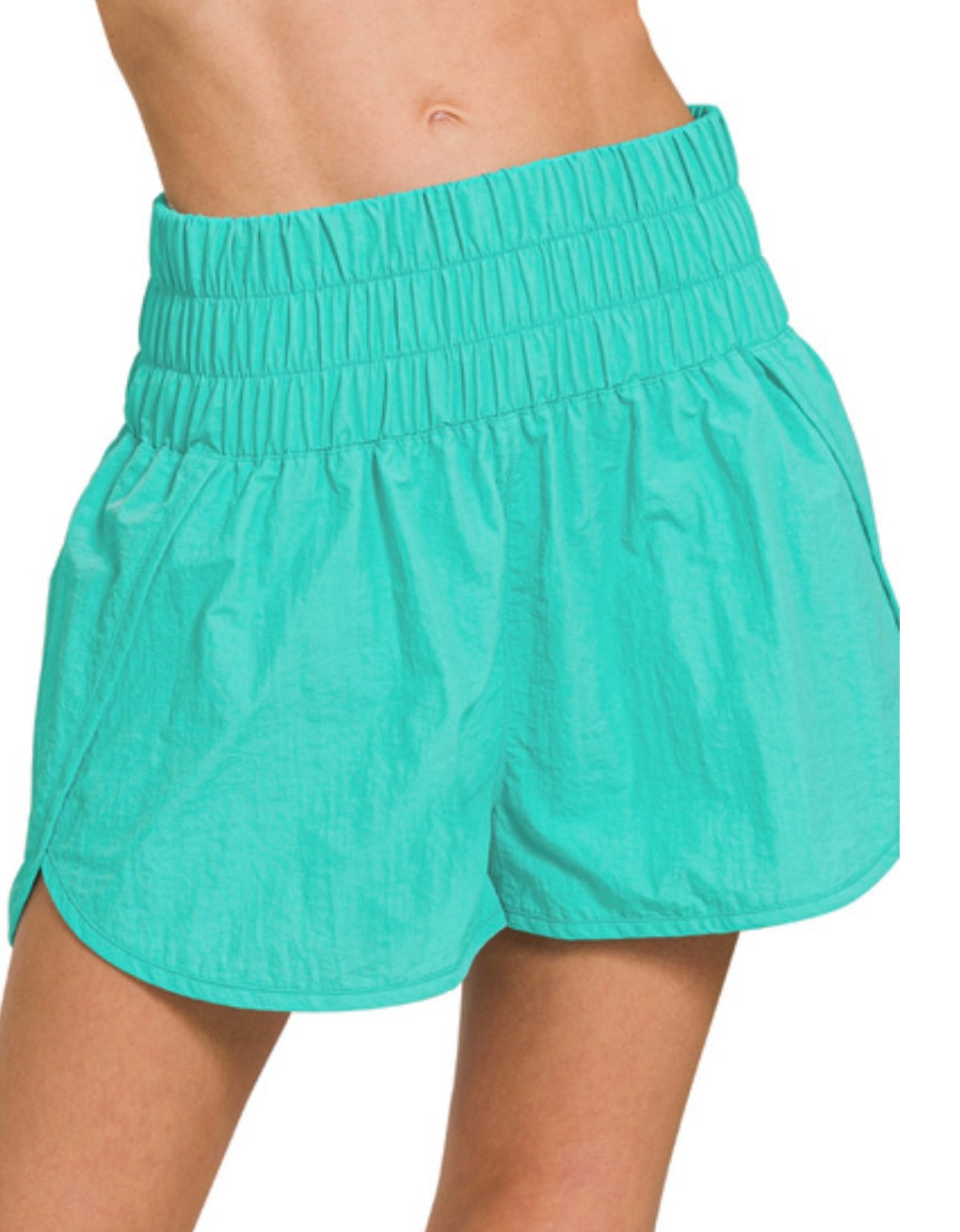 Windbreaker Shorts Turquoise