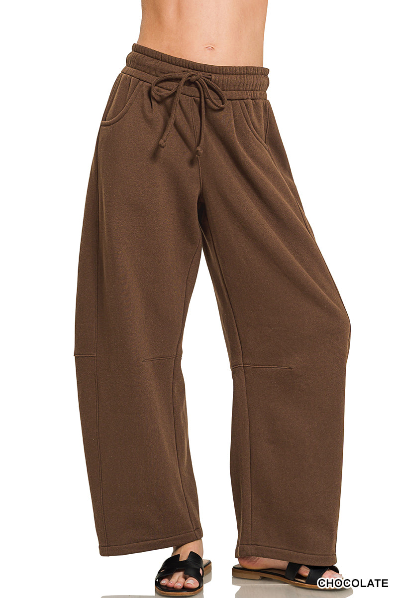 Barrel Sweatpants: Chocolate