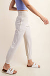 Butter Soft Joggers :White Pearl