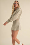 Mineral Wash  Crop Hoodie