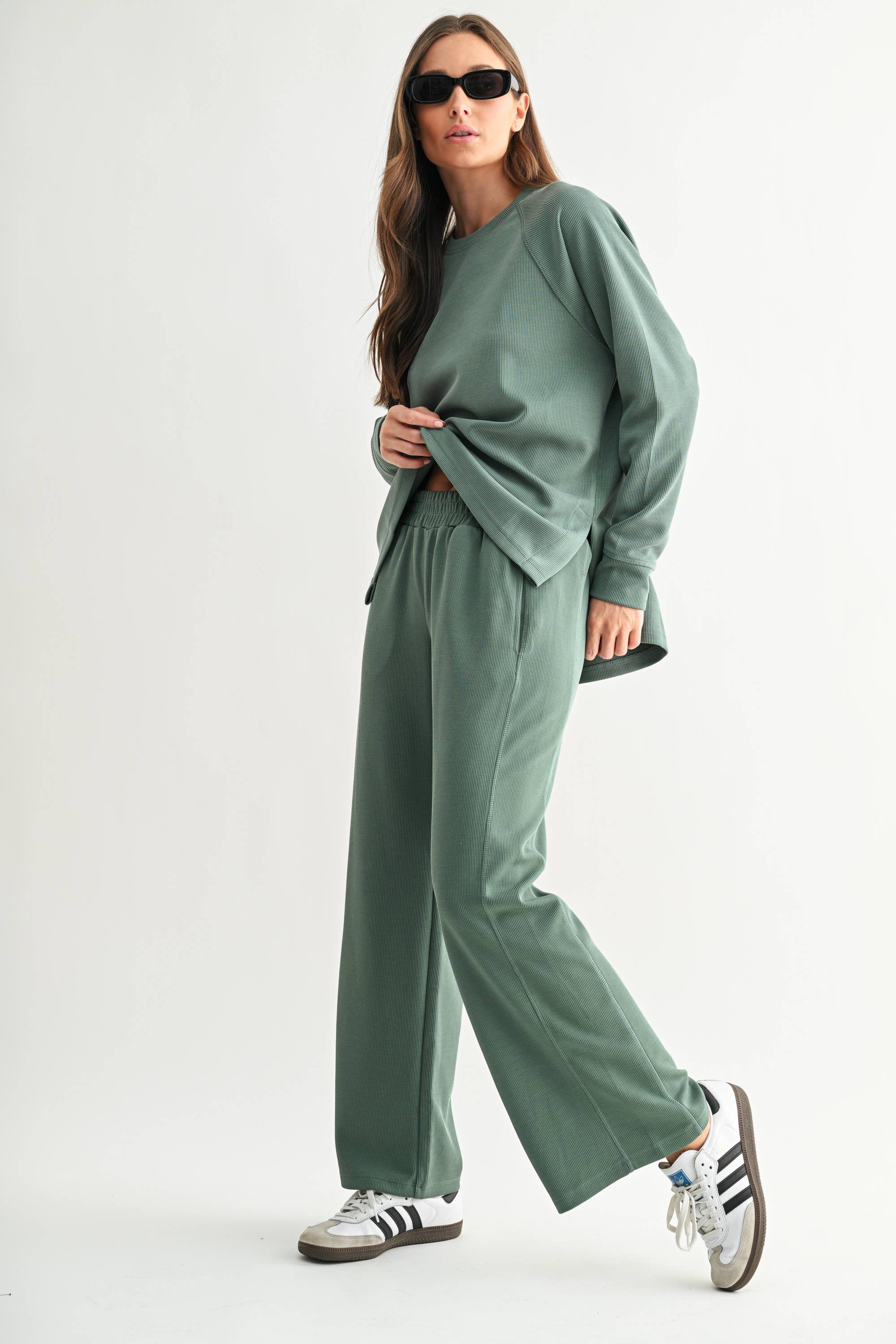 Luxe Raglan Tee: Deep Indigo