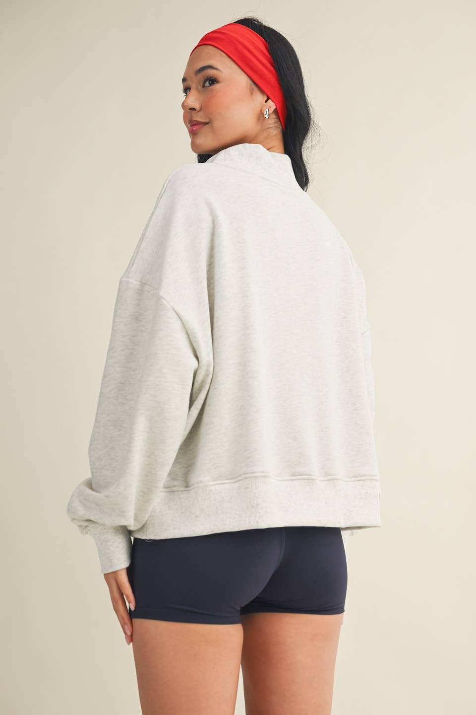 Salty Stars OS Sweatshirt: Grey