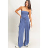 Tube Top Jumpsuit:BLACK