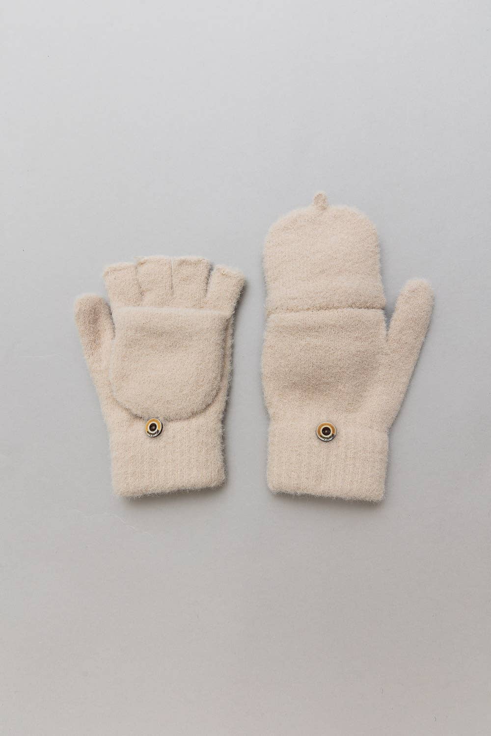 Convertible Gloves: Beige