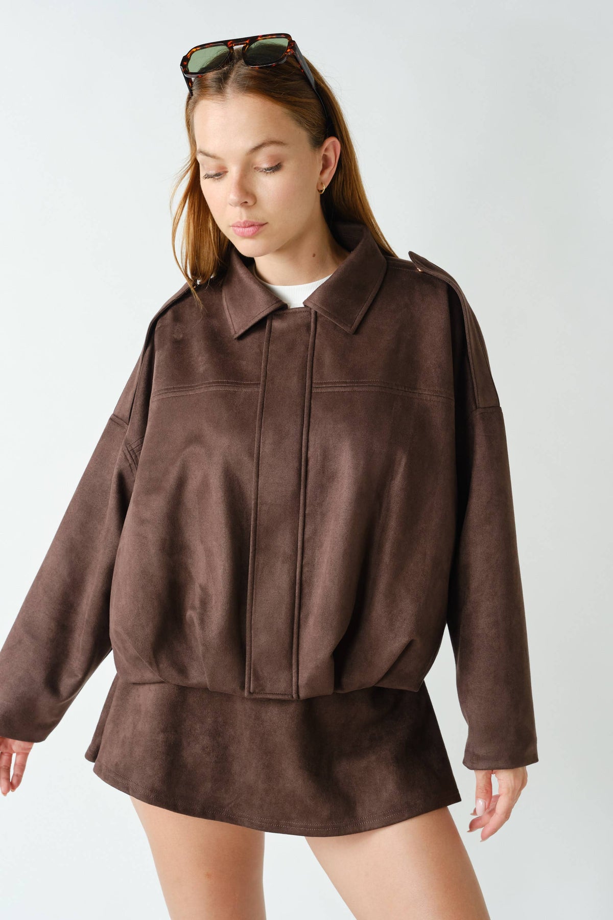 Mojave Suede Jacket: Coffee Bean