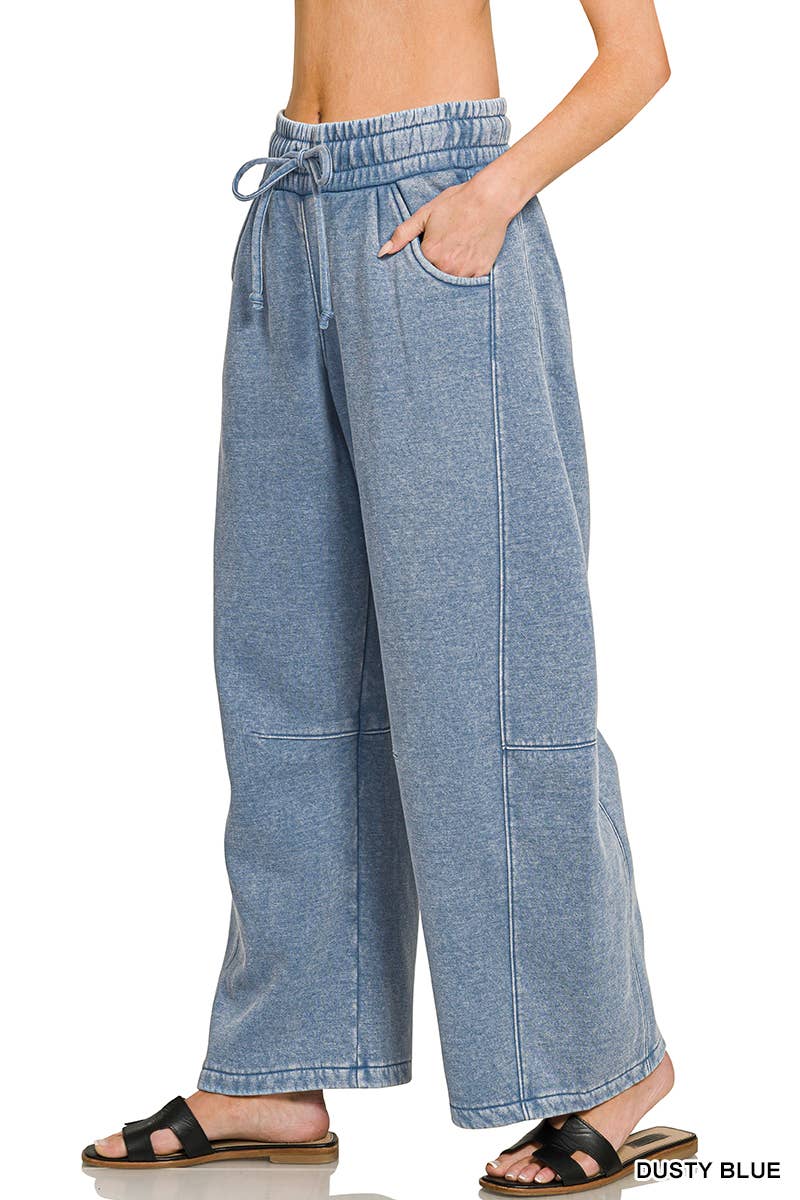 Barrel Sweatpants: Dusty Blue