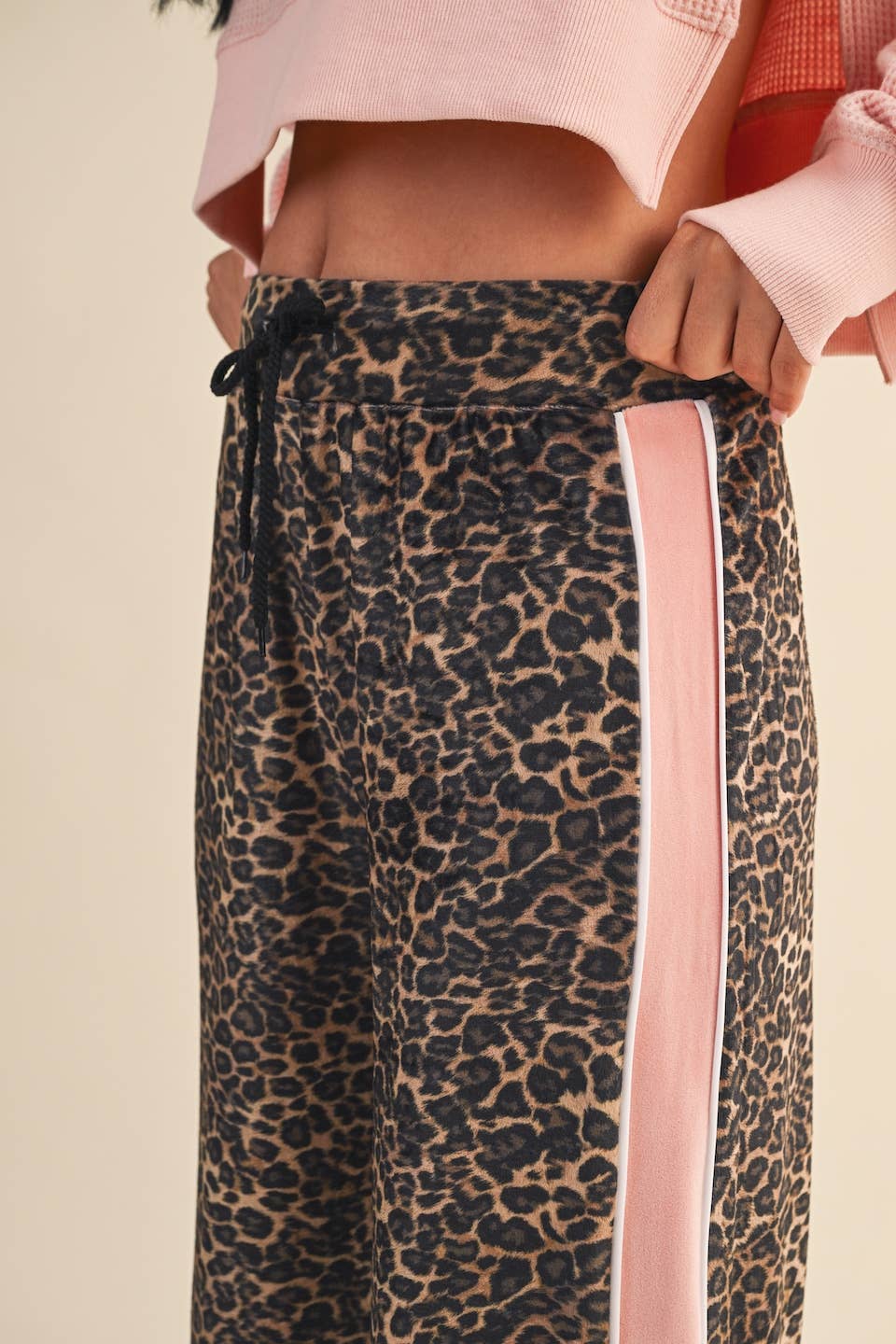 Leopard Velour Pants: Leopard