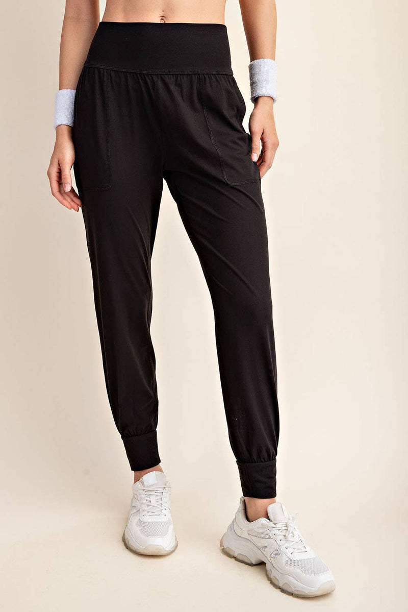 Butter Soft Joggers :White Pearl