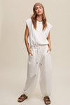 Sleeveless Cotton Jumpsuit N
