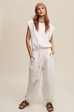 Sleeveless Cotton Jumpsuit N