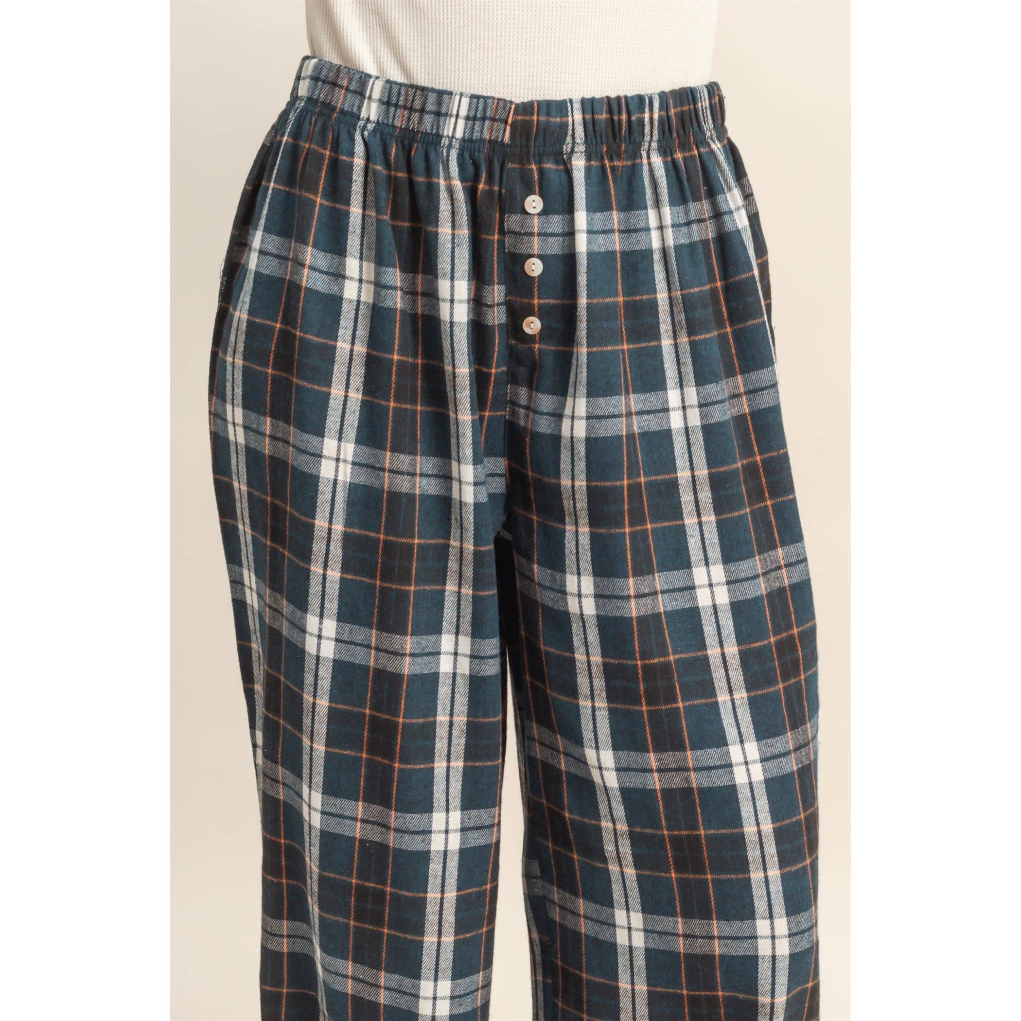 Flannel Lounge Pants: Navy